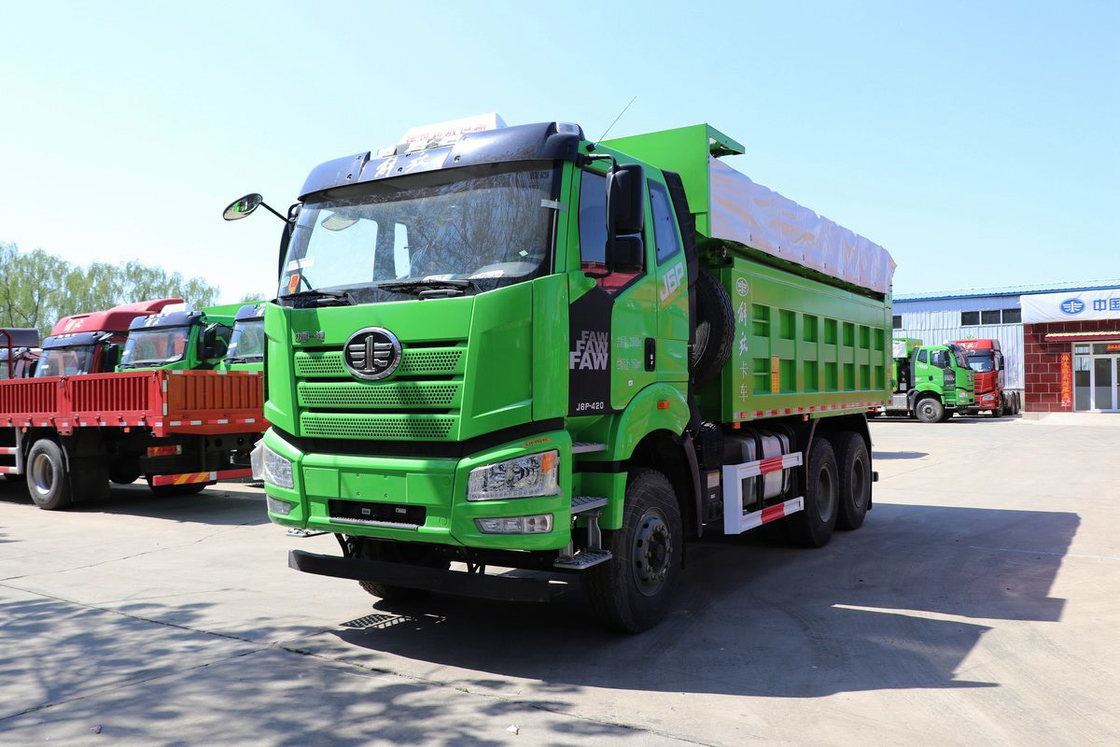 FAW CA3250 Asiento de bolsas de aire con absorción de choques Camión pesado de 420 CV Cabina plana 6X4 5.8m Camión Jiefang