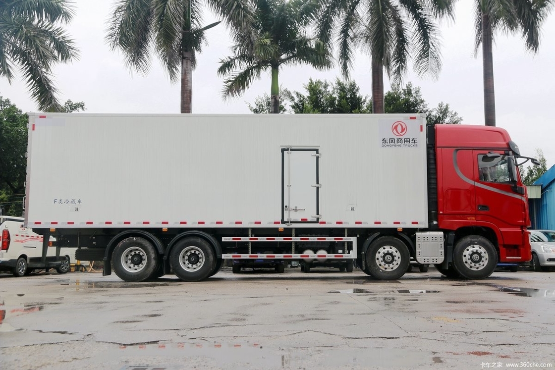 Dongfeng DFH5310 Diesel 14 Gear 465 HP Medio fila de techo alto 8X4 9.4m AMT camión refrigerado automático