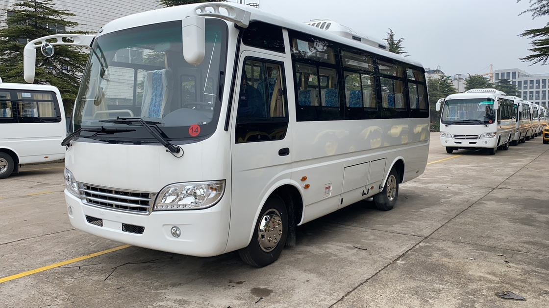 Coaster Mini Bus Yuchai Motor Mudan MD6668 25 asientos 2 + 2 asientos Diseño Nuevo aire acondicionado