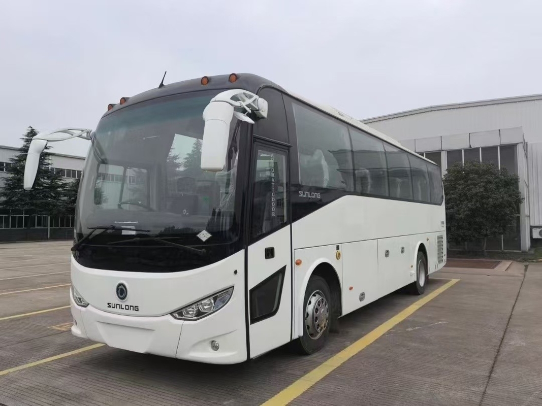 Autobús usado 36 asientos Sunlong Autobús SLK6102 CNG Motor Yuchai Dirección a mano derecha Uso en África