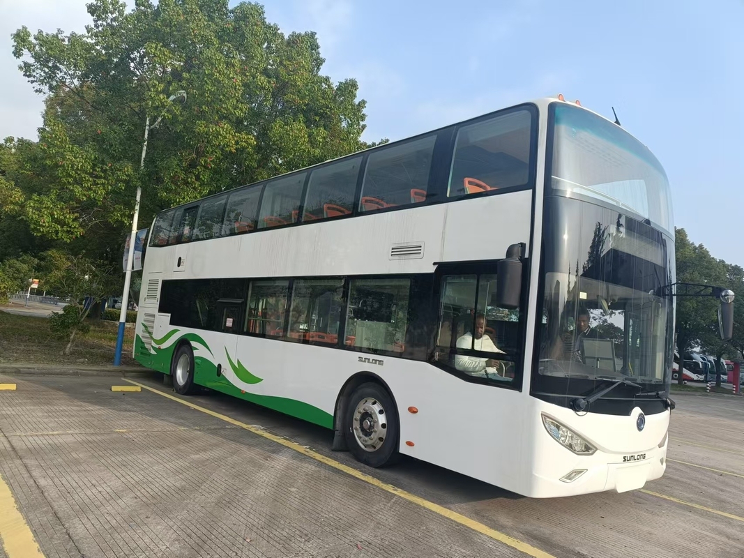 Autobús turístico usado de lujo de 37 asientos de doble piso RHD Weichai Motor Diesel Autobús Sunlong SLK6126