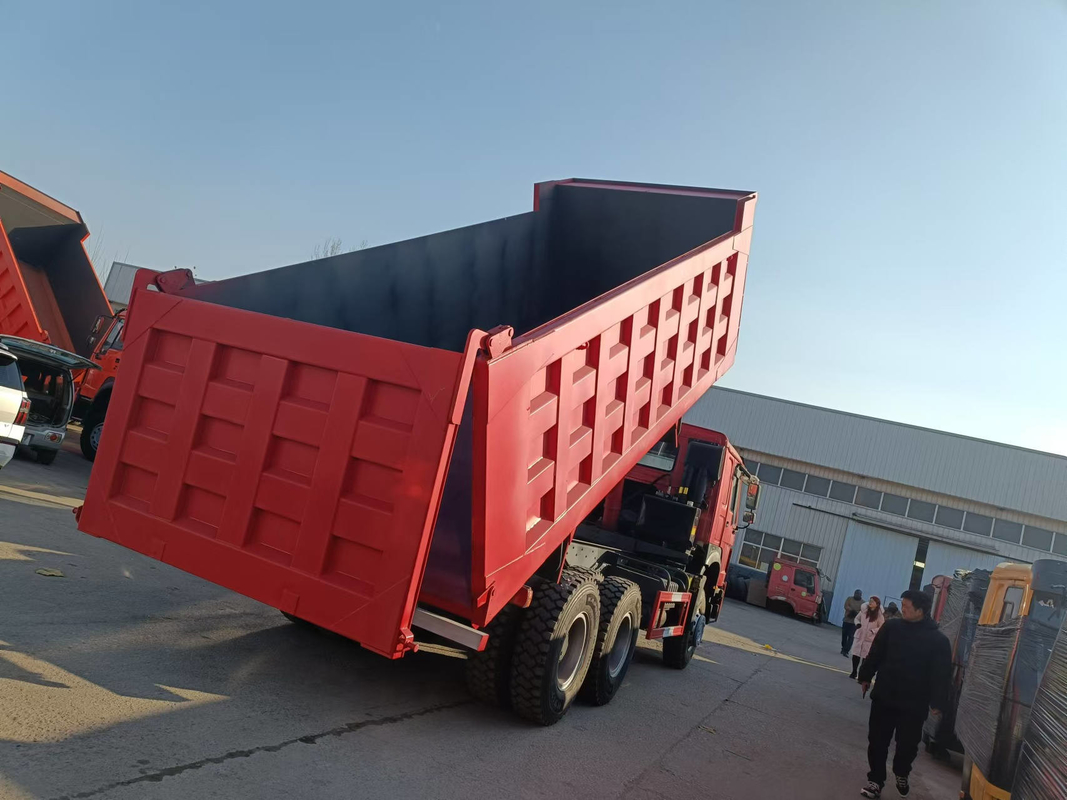 30 toneladas camión de descarga 2024 año nuevo tirador en stock 371hp bomba mecánica trabajos de trabajo pesado