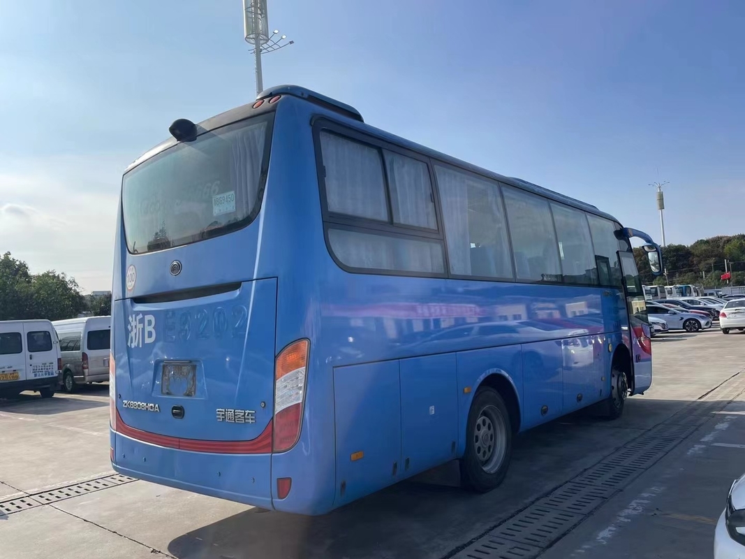 Minibús de segunda mano para la venta 40 asientos 8 metros autobús de viaje Yutong ZK6808 Dirección a mano izquierda Uso en Ghana
