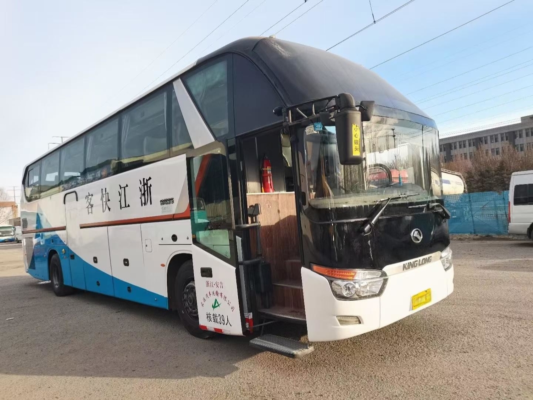 Autobús de segunda mano Kinglong Coach 39 asientos XMQ6129 Grupo de lujo Transporte de pasajeros A/C