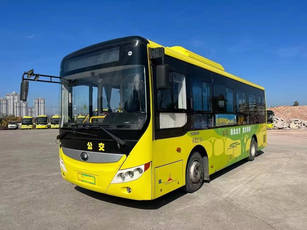 Autobús eléctrico usado Autobús de la ciudad de Yutong ZK6815 duración de la batería 280km 23 asientos 59 pasajeros Transporte público