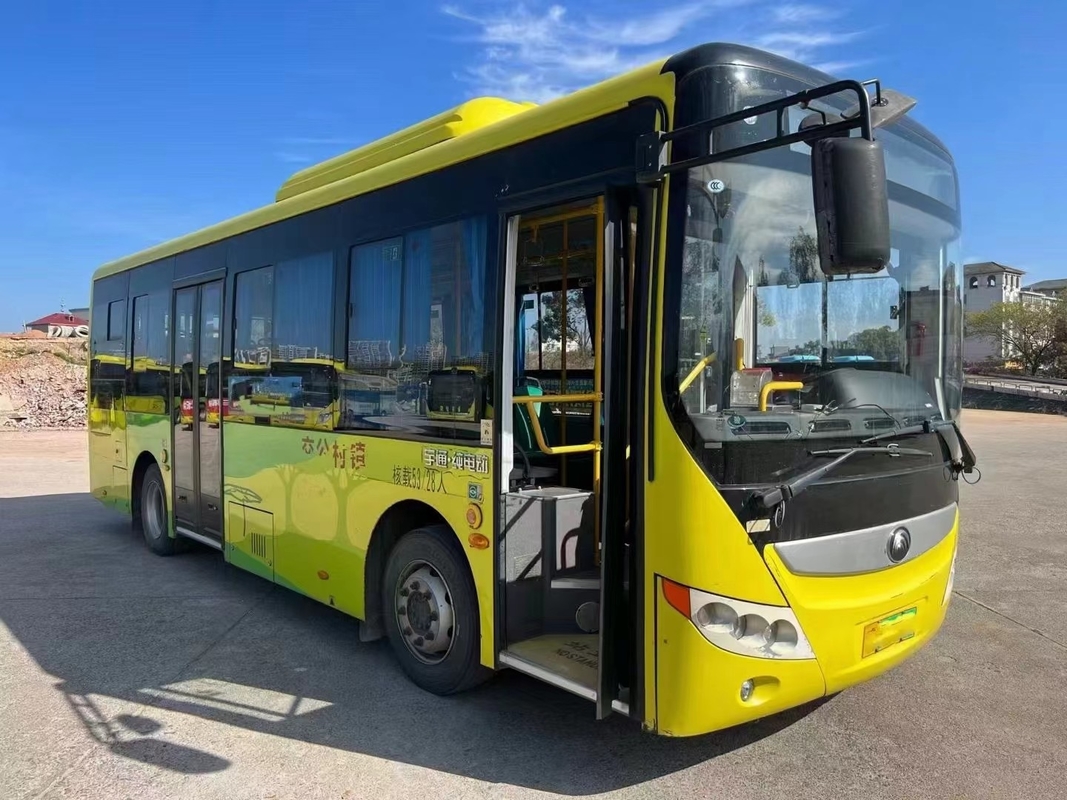 Autobús eléctrico usado Autobús de la ciudad de Yutong ZK6815 duración de la batería 280km 23 asientos 59 pasajeros Transporte público