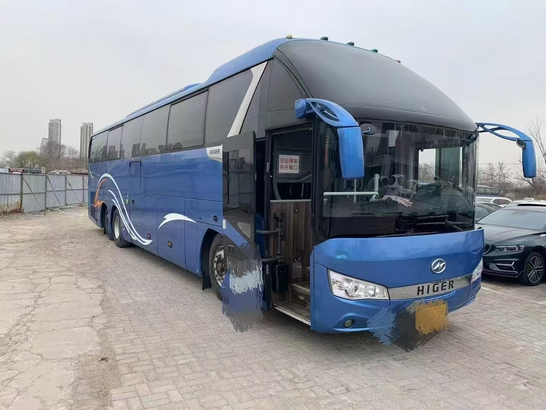 Autobús de segunda mano Higer KLQ6132 Weichai 375hp Autobús de doble diferencia 56 asientos doble trasero Alxe Lux Transport