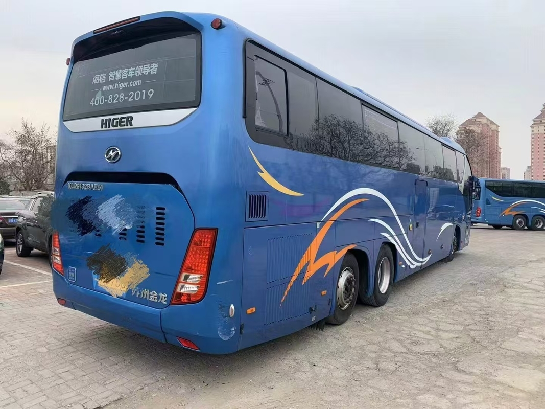 Autobús de segunda mano Higer KLQ6132 Weichai 375hp Autobús de doble diferencia 56 asientos doble trasero Alxe Lux Transport