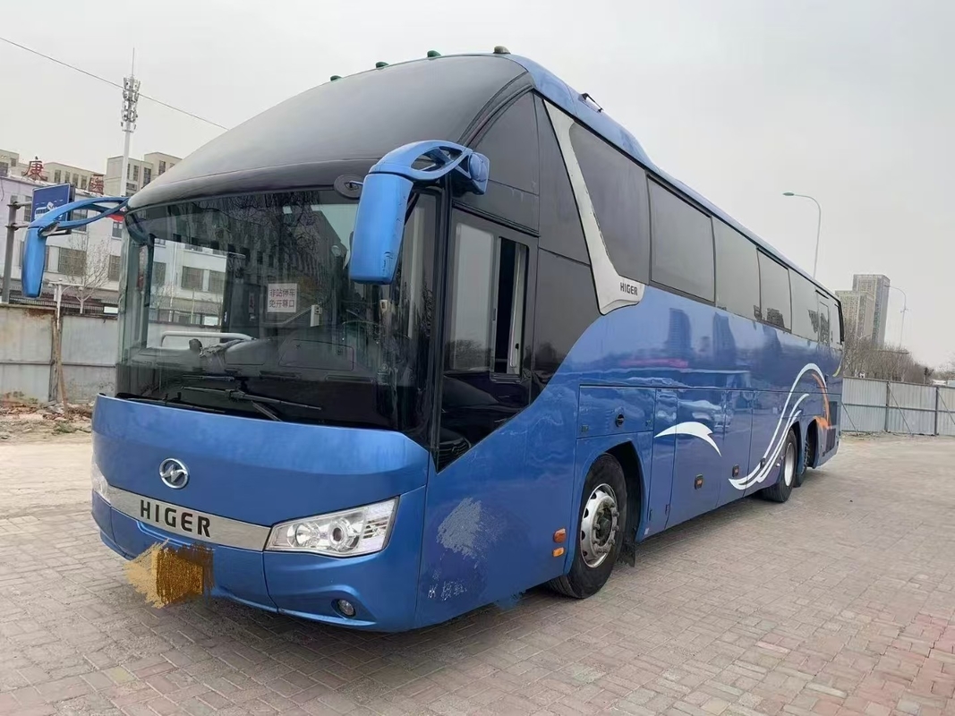 Autobús de segunda mano Higer KLQ6132 Weichai 375hp Autobús de doble diferencia 56 asientos doble trasero Alxe Lux Transport