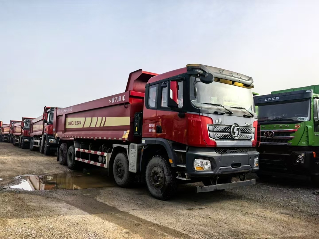 Camión de descarga usado para minas Shacman Weichai 430hp Elevación delantera 8*4 Modo de conducción 12 Pneus Lhd 50tones Carga