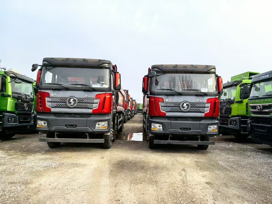 Camión de descarga usado para minas Shacman Weichai 430hp Elevación delantera 8*4 Modo de conducción 12 Pneus Lhd 50tones Carga
