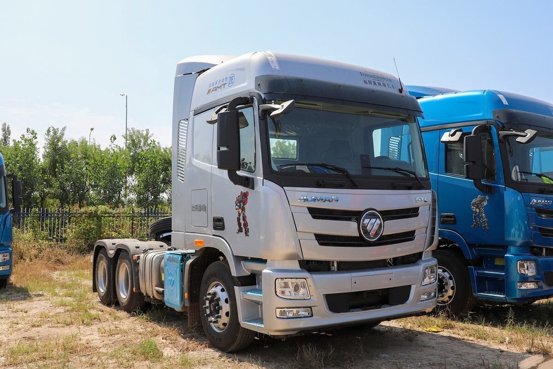 Cabeza de tractor usado Motor Commins 6x4 Unidad de tractor Foton Auman Plata Euro 6 Emisión Transporte de larga distancia