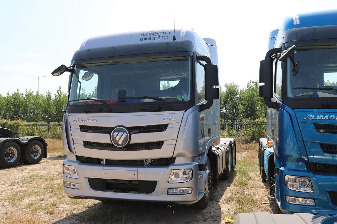 Cabeza de tractor usado Motor Commins 6x4 Unidad de tractor Foton Auman Plata Euro 6 Emisión Transporte de larga distancia