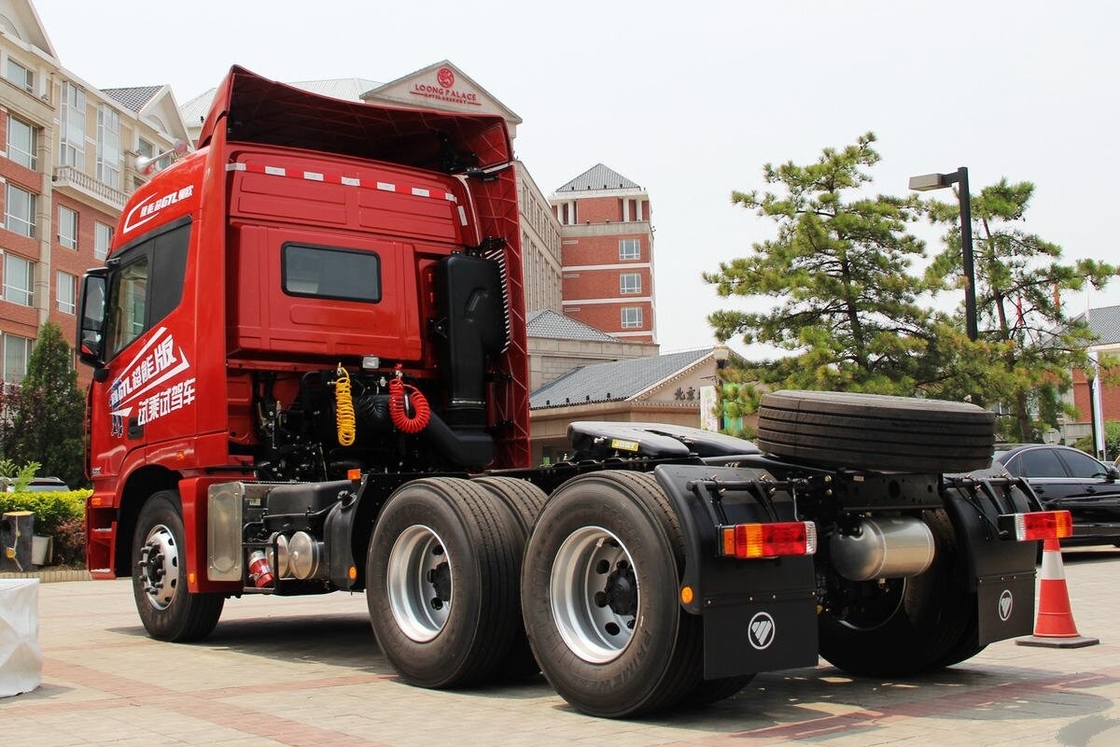 Cabeza de tractor de caja de cambios rápida usada Foton Auman 430hp 10 ruedas Motor Cummins Condiciones de minería de carga pesada