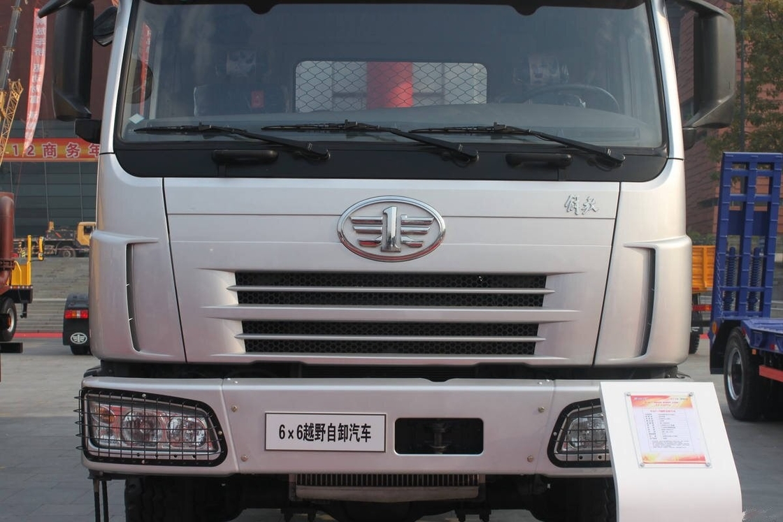 Camión de segunda mano de basura Tipper JIEFANG 6*6 Modo de conducción Camión de basura usado Material de construcción transporte