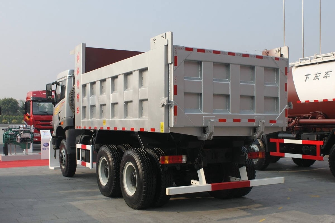 Camión de segunda mano de basura Tipper JIEFANG 6*6 Modo de conducción Camión de basura usado Material de construcción transporte