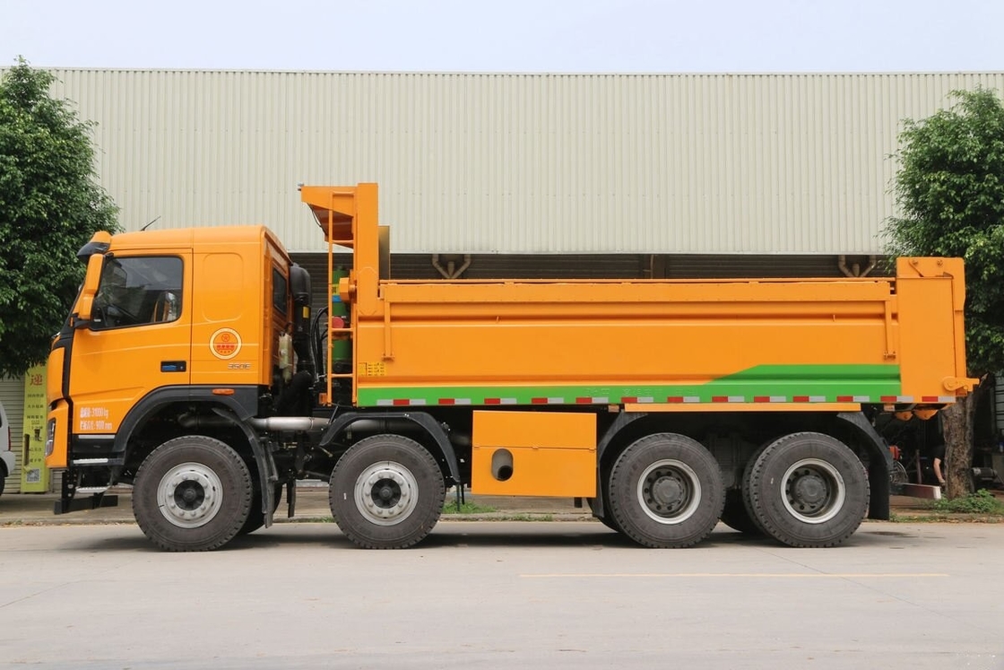 Camión de segunda mano en África DAYUN N8V 8*4 Modo de conducción 350hp Camión de segunda mano de construcción con bajo kilometraje