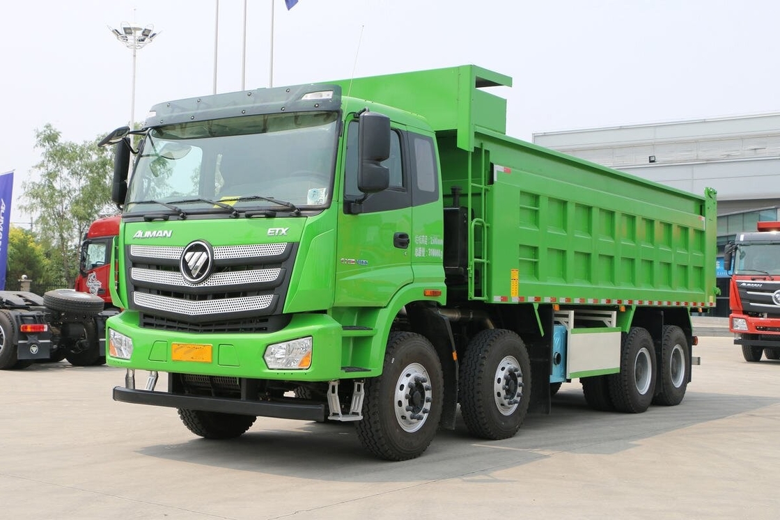 Venta de camión de basura usado Foton Etx 8*4 modo de conducción 400hp camión de basura usado de construcción con bajo kilometraje
