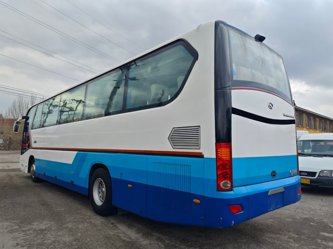 2020 Coach de segunda mano 55 asientos 12 metros forma lisa autobús King Long usado XMQ6129 de doble puerta