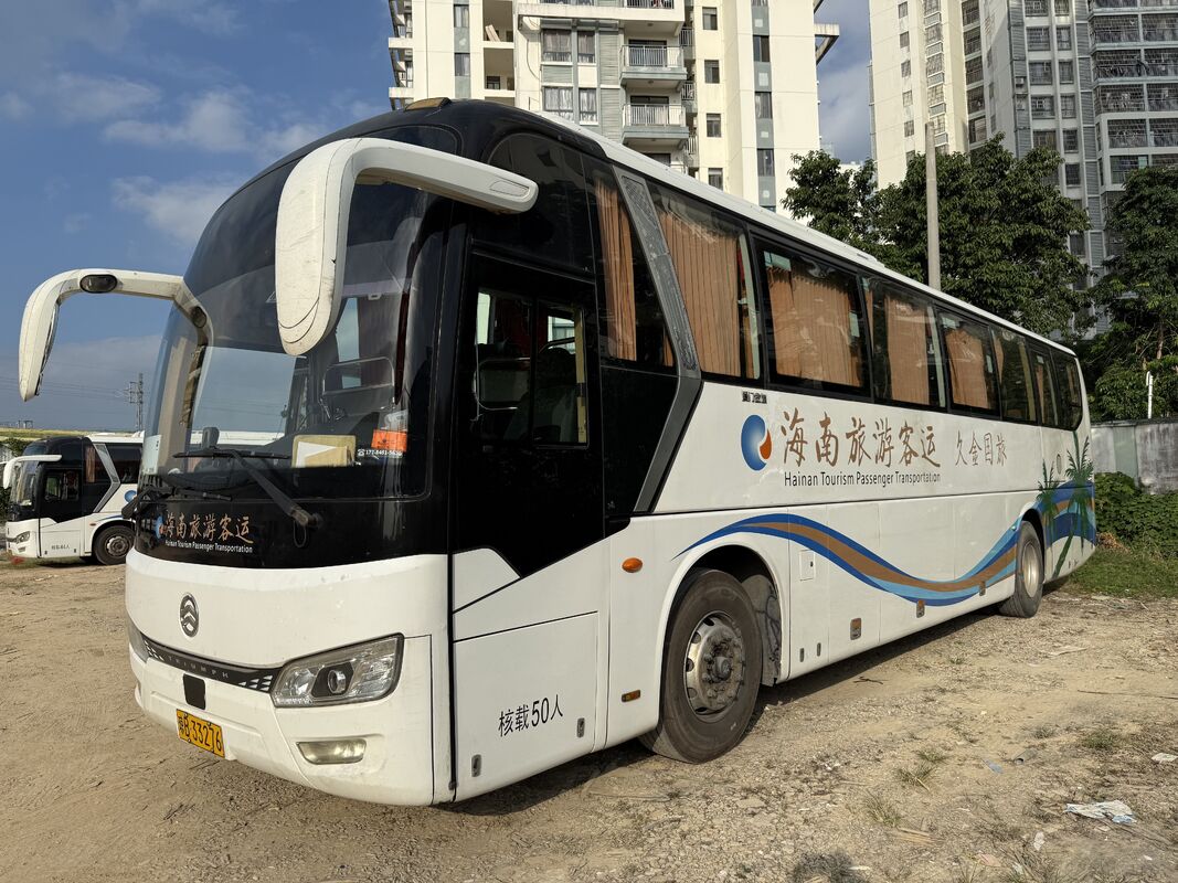 Autobús Kinglong Diesel Usado, 50 plazas, Lujo, Suspensión de ballestas, Motor Weichai, Transporte escolar, Autobús de cercanías