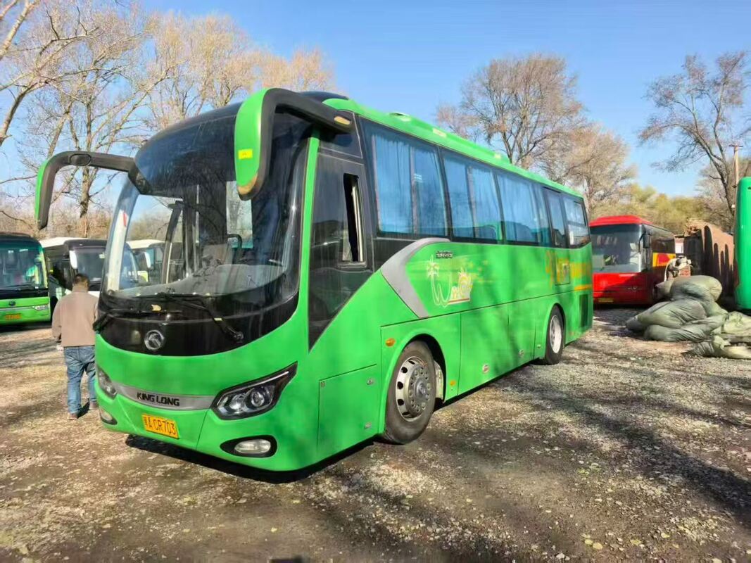 Autobús Kinglong Usado de 39 plazas, Suspensión de ballestas de lujo, Motor Yuchai, Tour escolar, Autobús interurbano