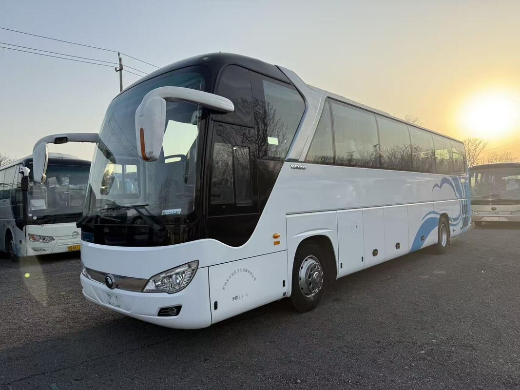 Autobús nuevo llegado de segunda mano Yutong Zk6122 Yuchai 330hp Ballesta 55 asientos Lujo Transporte con aire acondicionado