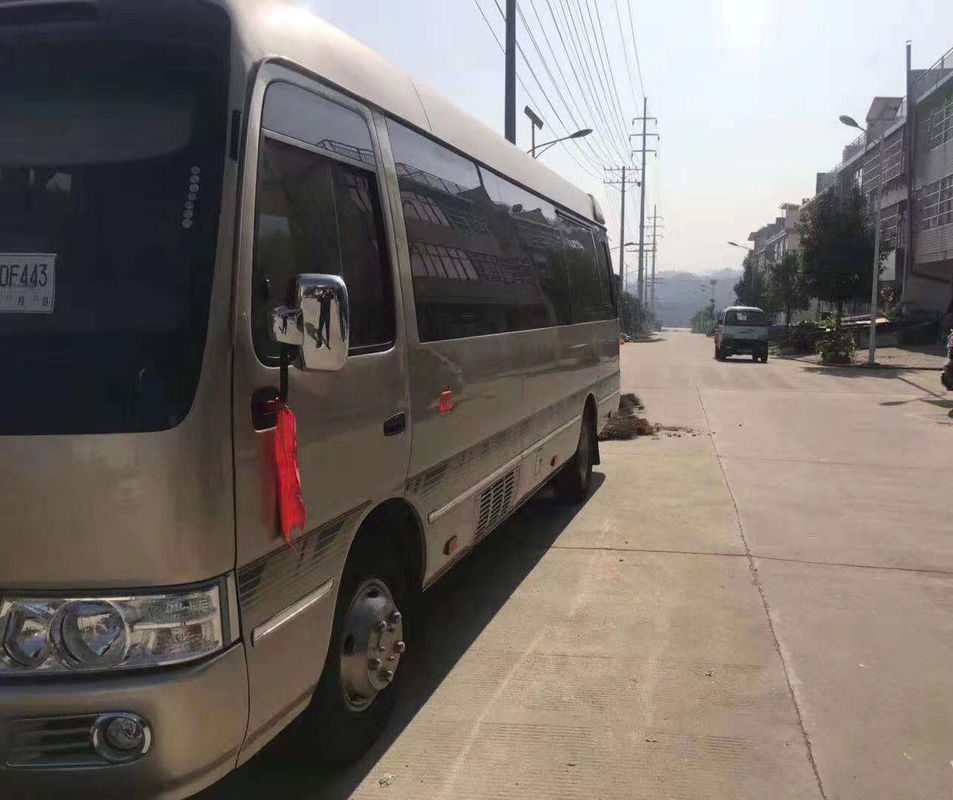 130 kilómetros por hora de la velocidad máxima segunda de la mano del práctico de costa de Toyota de la marca del combustible de la gasolina con 19 asientos