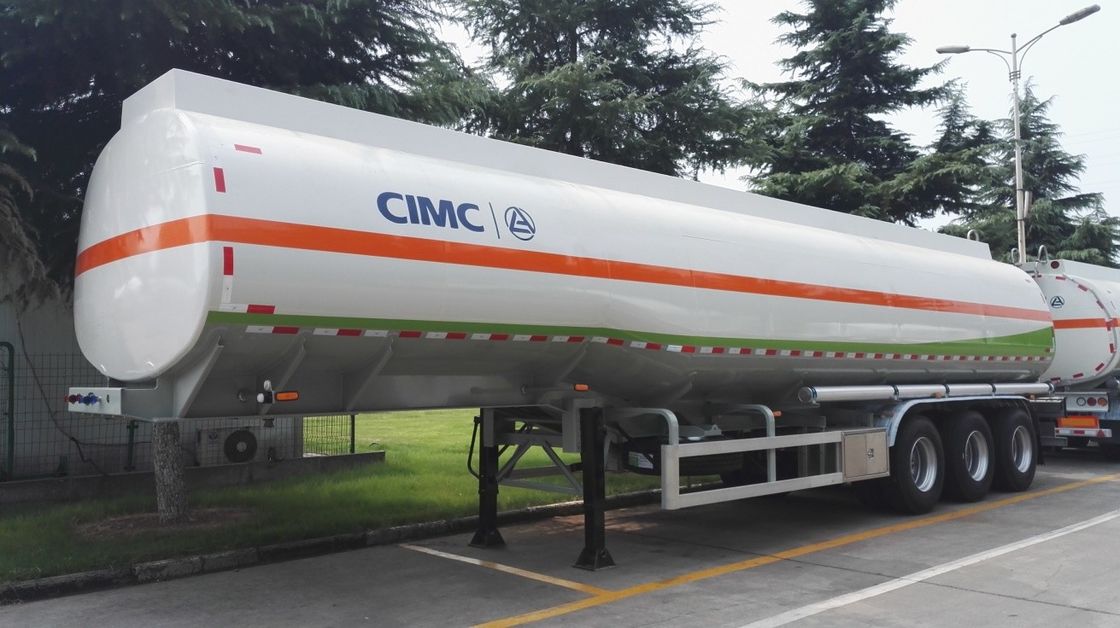 marca usada 45000L de los remolques LINGYU del petrolero del acero inoxidable para el transporte del aceite