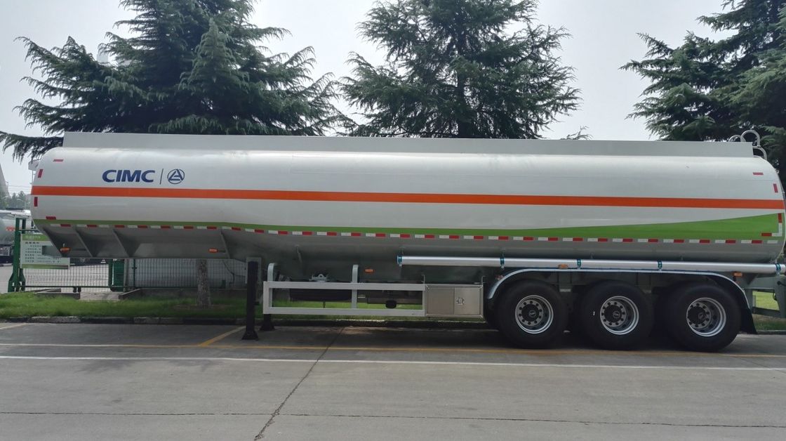 marca usada 45000L de los remolques LINGYU del petrolero del acero inoxidable para el transporte del aceite