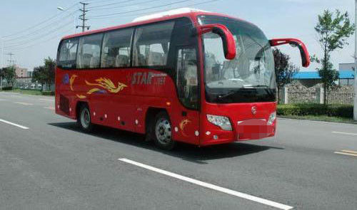 Autobús usado 33 asientos del viaje, 2do autobús de la mano del dragón de oro con el motor diesel