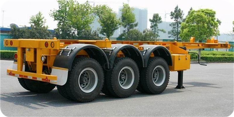 De 12400*2490*1400 milímetro segundo de la mano marca 3* de YORK de los remolques semi 13 toneladas de capacidad