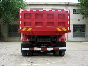 Camiones de volquete de la mano de Dongfeng del color rojo los 2dos con 6x4 conducen el motor diesel del EURO 3