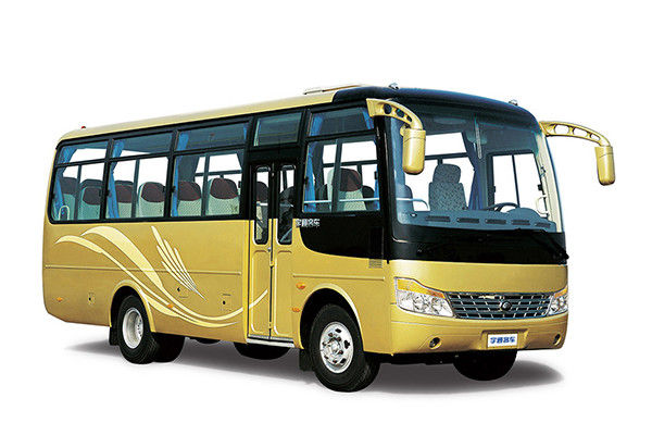 Autobús usado 30 asientos del viaje, marca de Yutong del autobús turístico de la mano del amarillo segundo