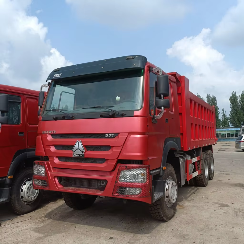 Heavy Duty Used HOWO HW76 371HP 6x4 Tipper Dump Truck 30 Ton Loading Capacity for Mining Transport