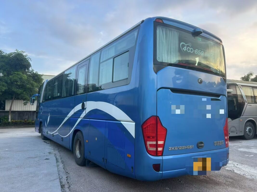 Autobús de pasajeros usado Yutong 6122 de 54 asientos, motor diésel Weichai, autobús turístico usado para África