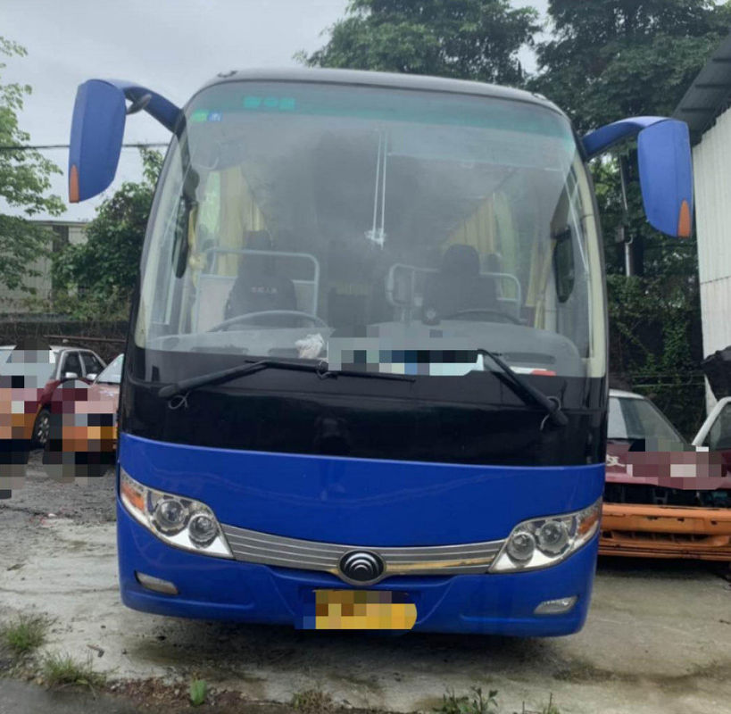 autobuses usados azul marino 45 Seat de 15000KG Yutong 2014 años LHD diesel con el aire/acondicionado