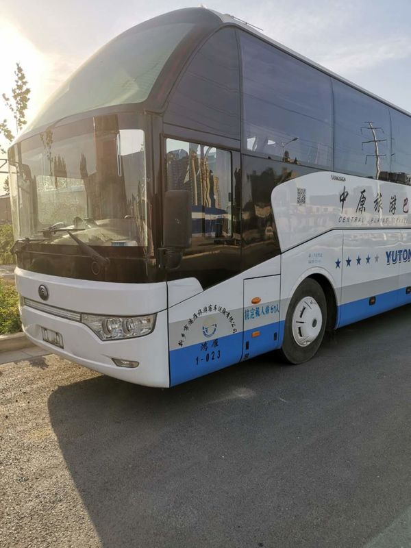 Impulsión usada Yutong de la mano izquierda del motor diesel del autobús del práctico de costa de los asientos 6122HQ9A 51 con el aire/acondicionado