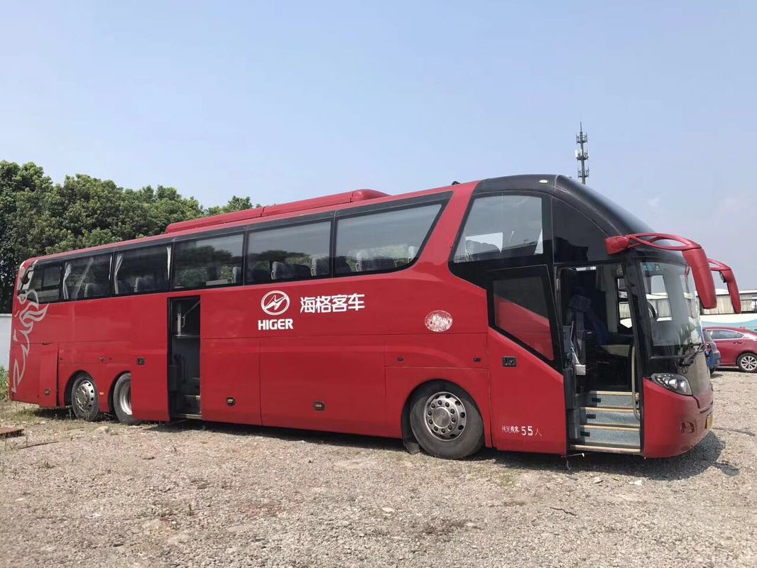 55 mano izquierda diesel usada viaje más arriba rojo del autobús KLQ6147 del pasajero de Seat que dirige 2013 años