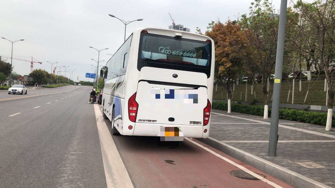 Impulsión usada Seat de la mano izquierda del motor diesel del autobús del pasajero de ZK6119H2Y 51 casi nueva con la puerta automática