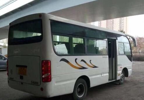 Marca de Dongfeng del motor diesel del euro IV de 19 Seater Mini Buses Used Coach Bus