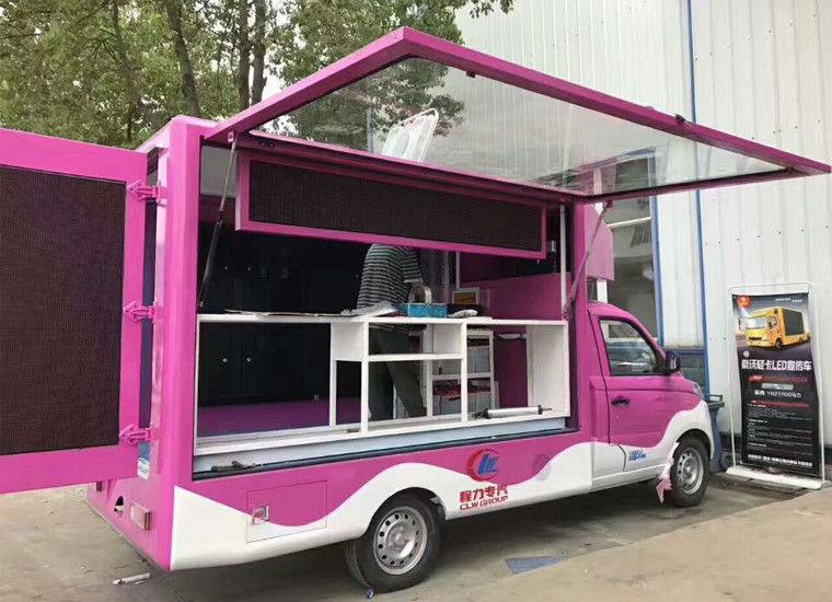 camión publicitario llevado móvil del vehículo del propósito especial de 4X2 SPV mini 2 toneladas de certificación del ISO