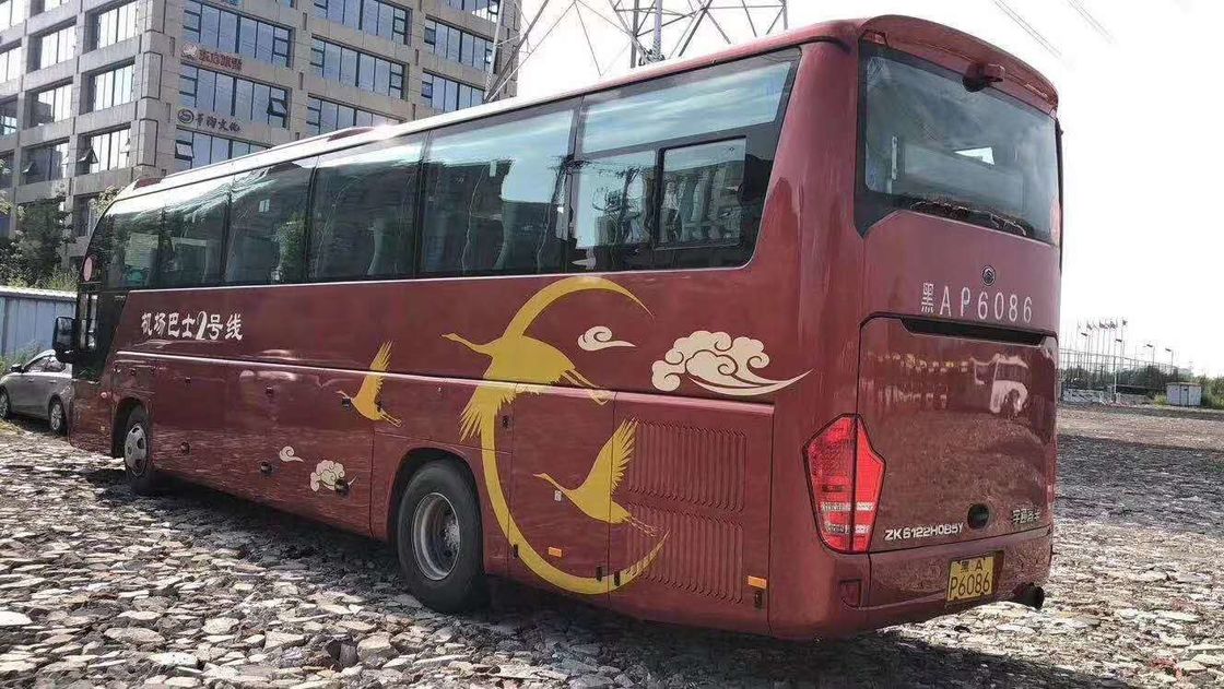 el gasoil 247kw 50 asientos Yutong usado 2015 años transporta el chasis de acero del euro III bajo del kilómetro del motor de Yuchai con la CA