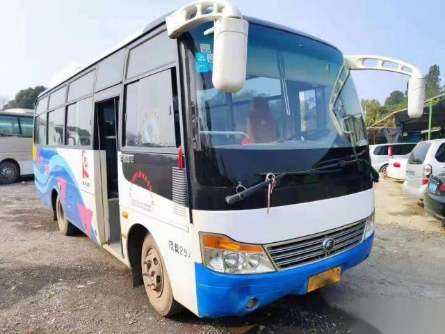 Puertas usadas LHD del chasis de acero del autobús del pasajero de los asientos del ISO Yutong ZK6752D 29 solas