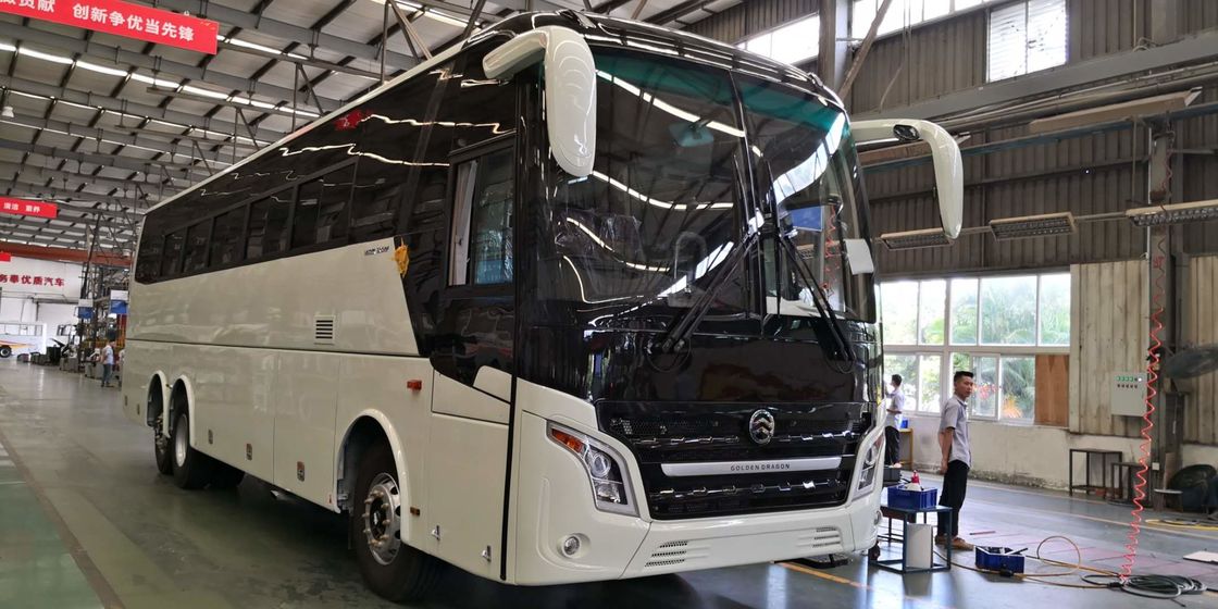 Nuevo el bus turístico diesel Front Cummins Engine Buses de Axle Euro II del doble de la marca 58-70 asientos utilizó el dragón de oro XML6125