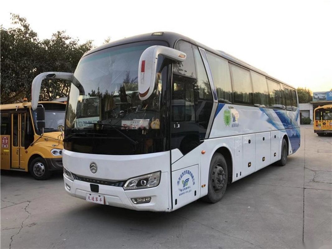 El motor VIP de Yuchai asienta al pasajero usado del chasis de Double Doors Airbag del coche que el autobús utilizó los asientos de oro de Dragon Bus XML6112 48