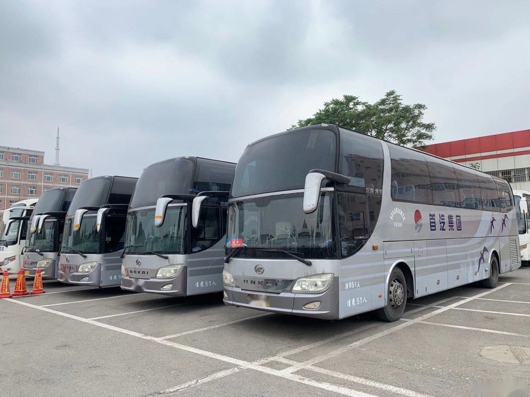 Los asientos usados de Bus Ankai HFF6120 51 del coche utilizaron el embalaje del desnudo del motor 228kw de Yuchai del autobús del pasajero