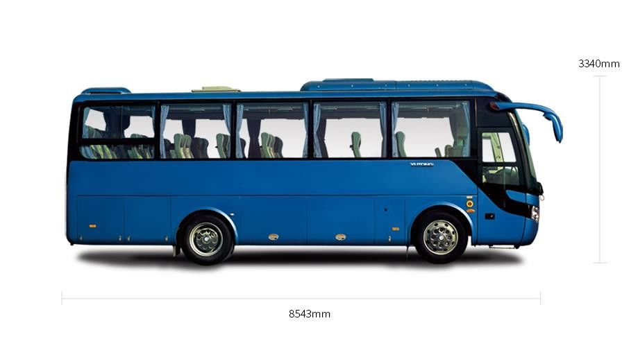 6 asientos posteriores ZK6858 del motor 35 del autobús a estrenar del yutong del neumático con precio del disoucnt en la promoción