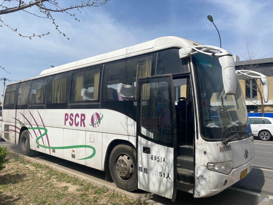 Autobús usado sola puerta usado asientos más altos usado del pasajero de la impulsión de Bus Left Hand del coche del autobús KLQ6119 51