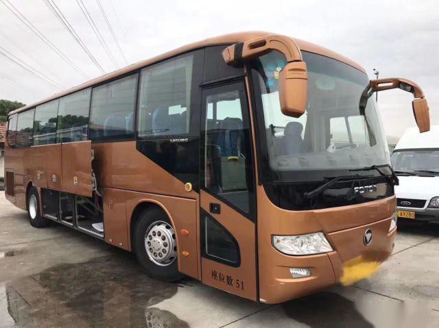 BJ6113 utilizó la impulsión baja de la mano izquierda del euro IV del kilómetro de la sola puerta de los asientos de la marca 51 de Bus FOTON del coche