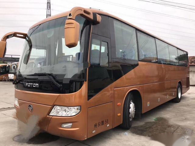BJ6113 utilizó la impulsión baja de la mano izquierda del euro IV del kilómetro de la sola puerta de los asientos de la marca 51 de Bus FOTON del coche